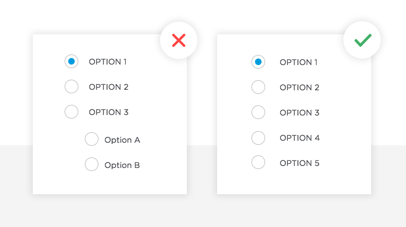 How to design radio buttons: prototyping tips for designers | by Justinmind  | Prototypr