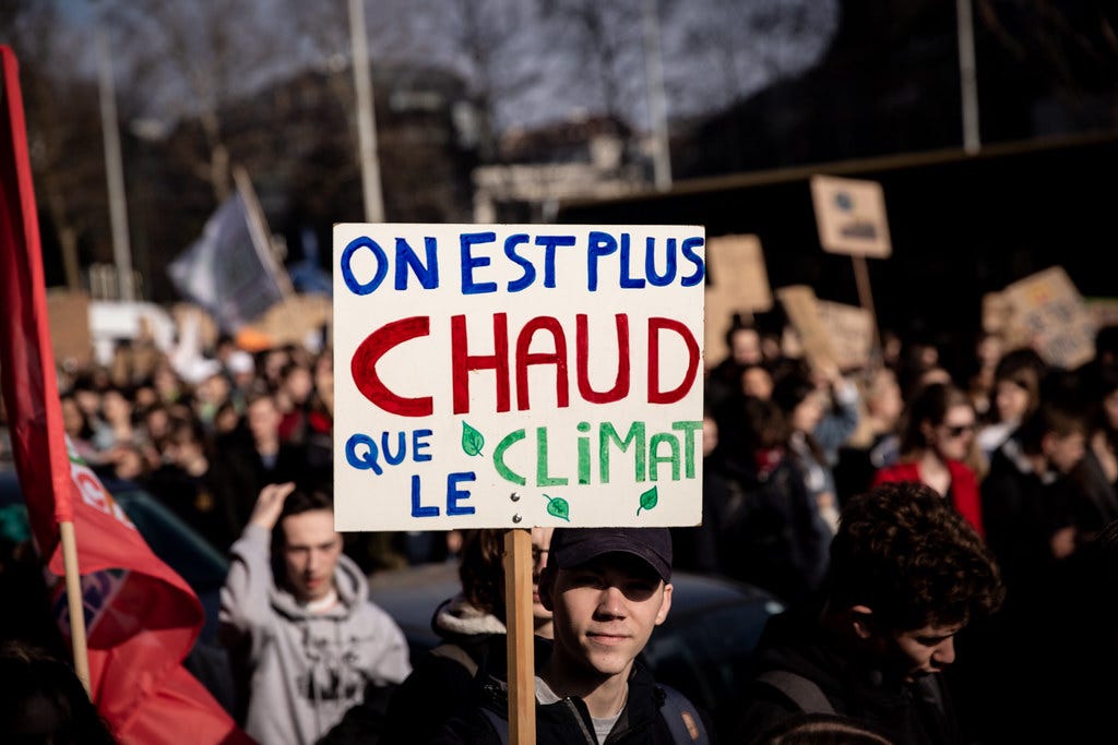 Young and old present at the first climate march of 2022