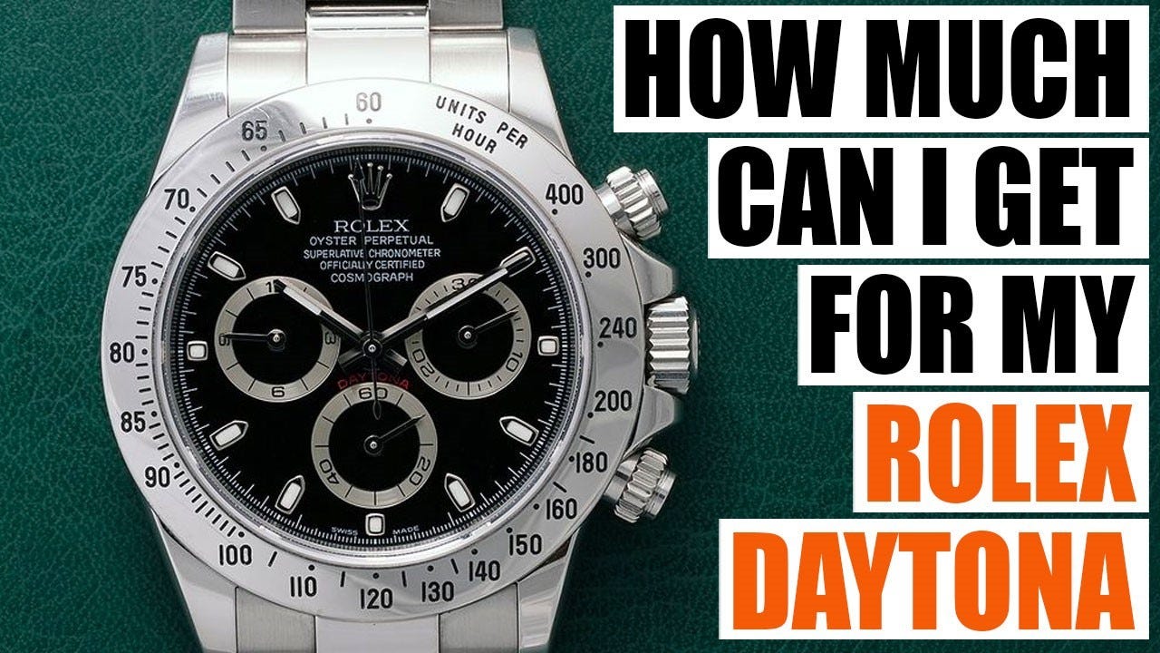 How Much Can I Get For My Rolex Daytona 