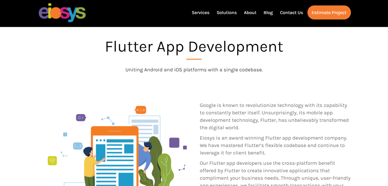 Eiosys — One of the Trusted Flutter App Development Companies in India