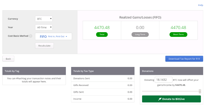 review bitcoin tax software
