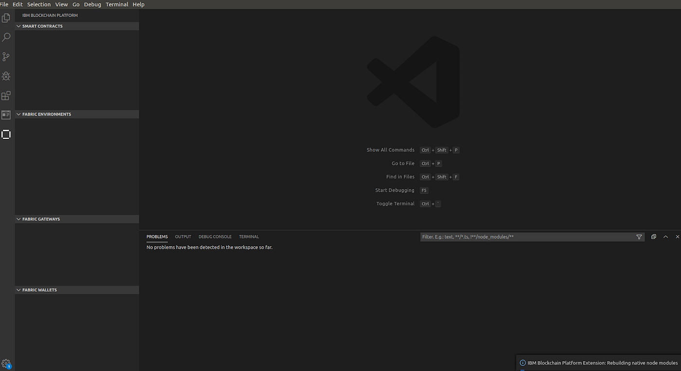 How to create and test a nodejs chaincode using VScode extension by