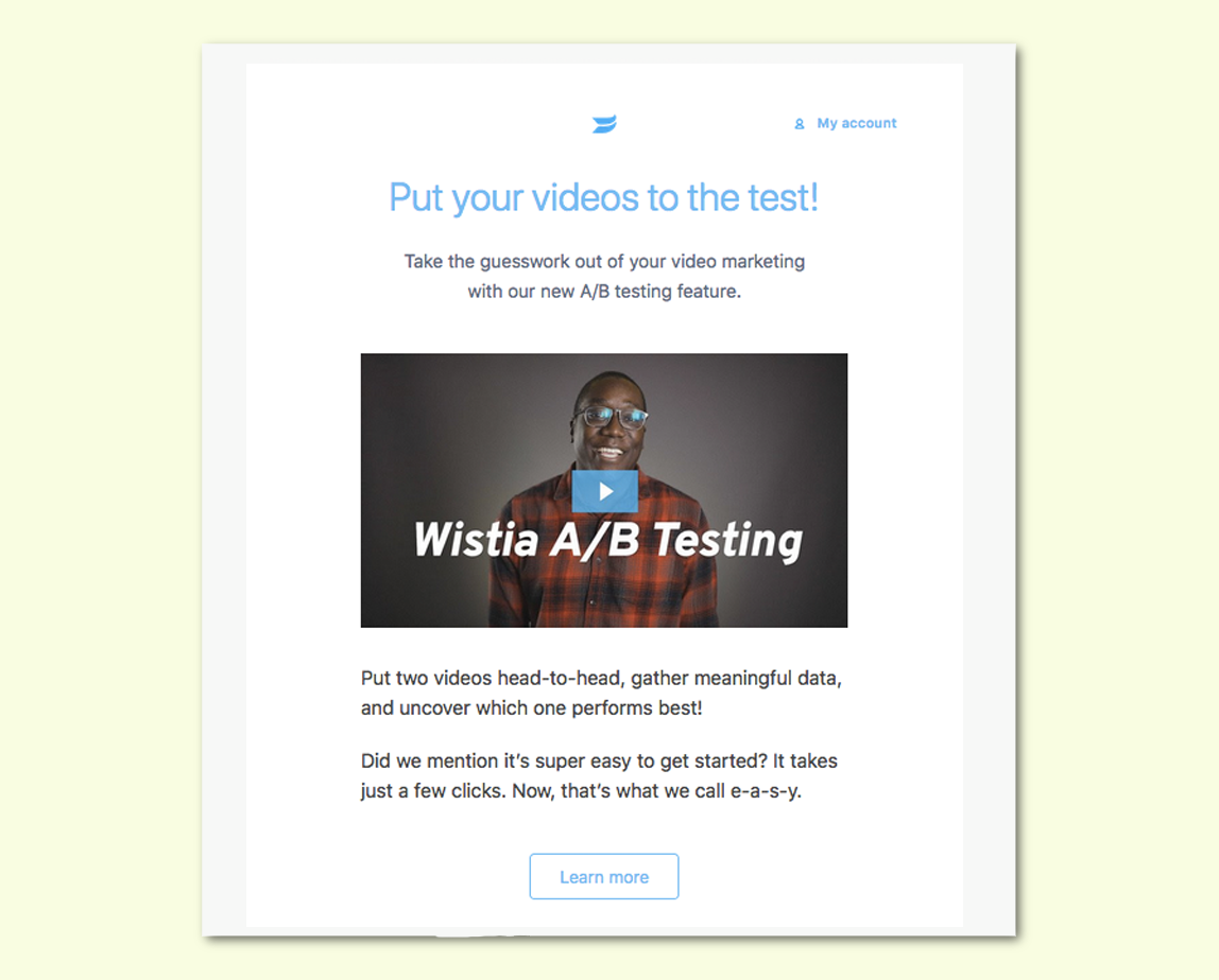 wistia newsletter