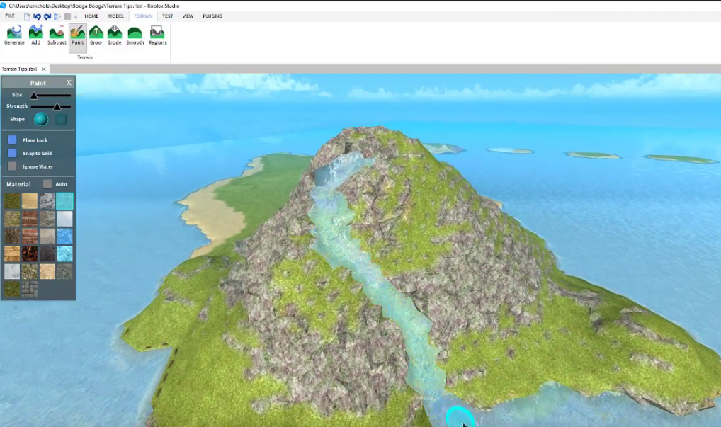 Tips For Building Beautiful Terrain By Sawyer Nichols Developer Baseplate Medium - how to make random materials in roblox