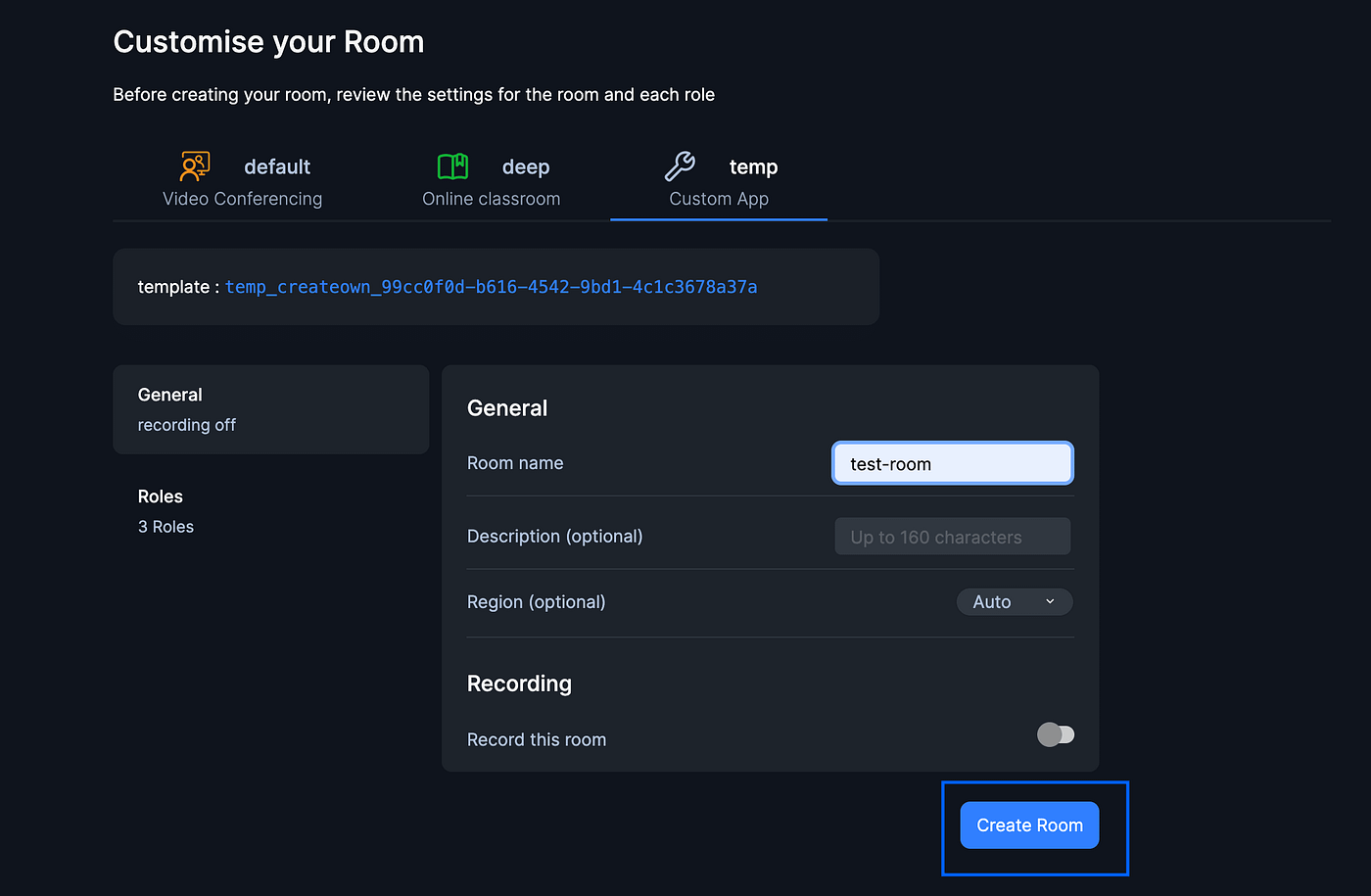 Creating Room