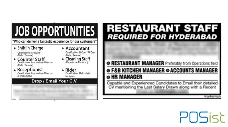 job advertisement newspaper