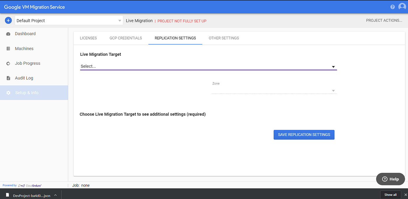 VM Migration AWS to GCP by Cloudendure by Harsh Muniwala Petabytz