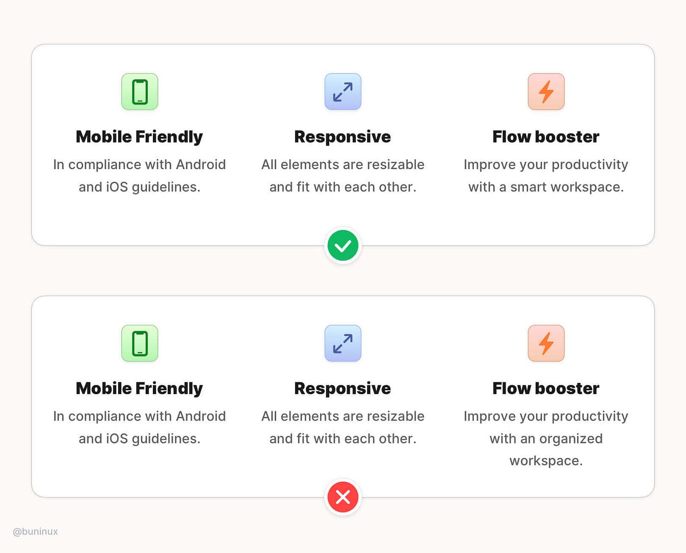 Text alignment UI tips