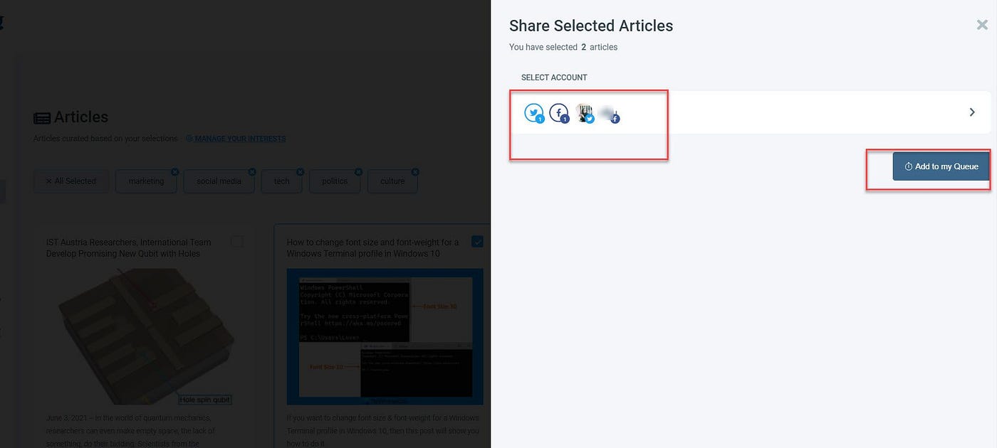 You can go for scheduling posts on Twitter and Facebook for multiple accounts and even group those multiple accounts rather than selecting them each time.