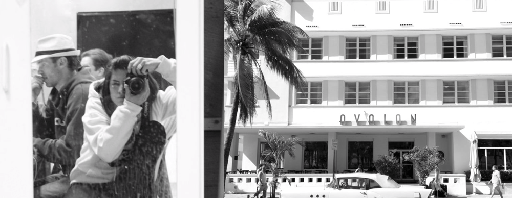 Sonia taking picture in south beach