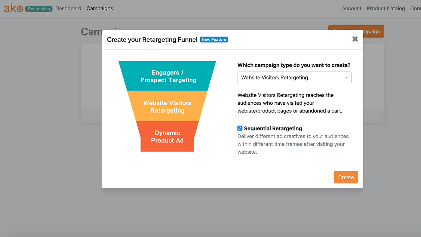 Retargeting funnels