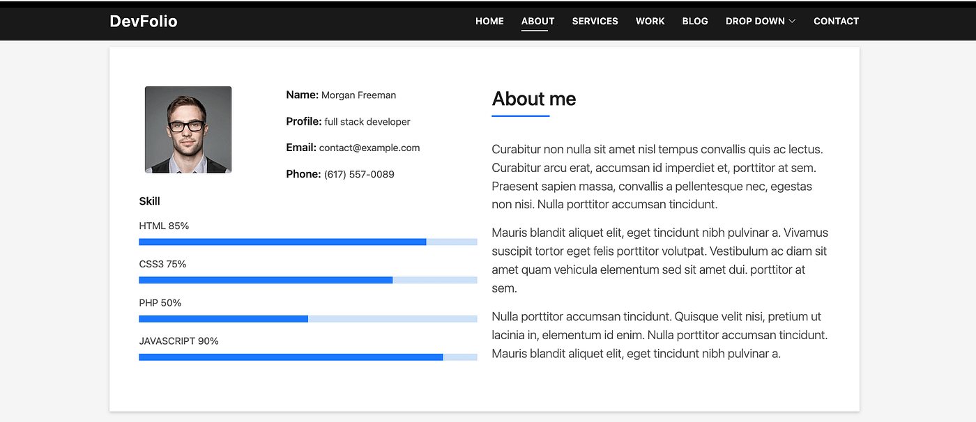 40 Portfolio Templates Free For Web Design | by Niemvuilaptrinh |  JavaScript in Plain English