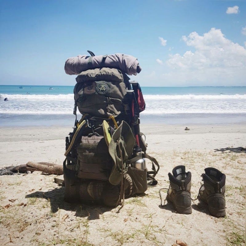 wild camping backpack