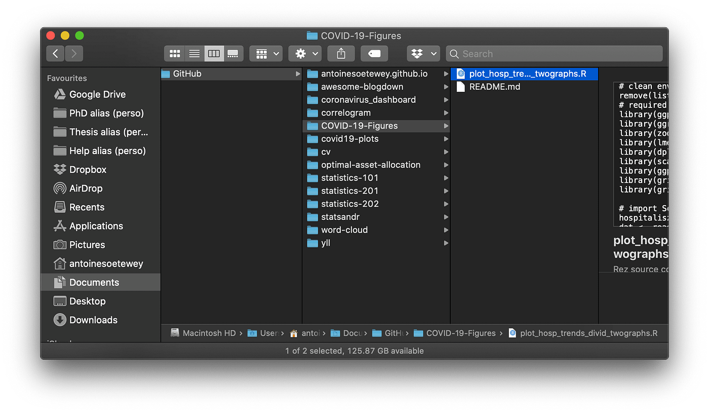 How to upload your R code on GitHub: example with an R script on MacOS