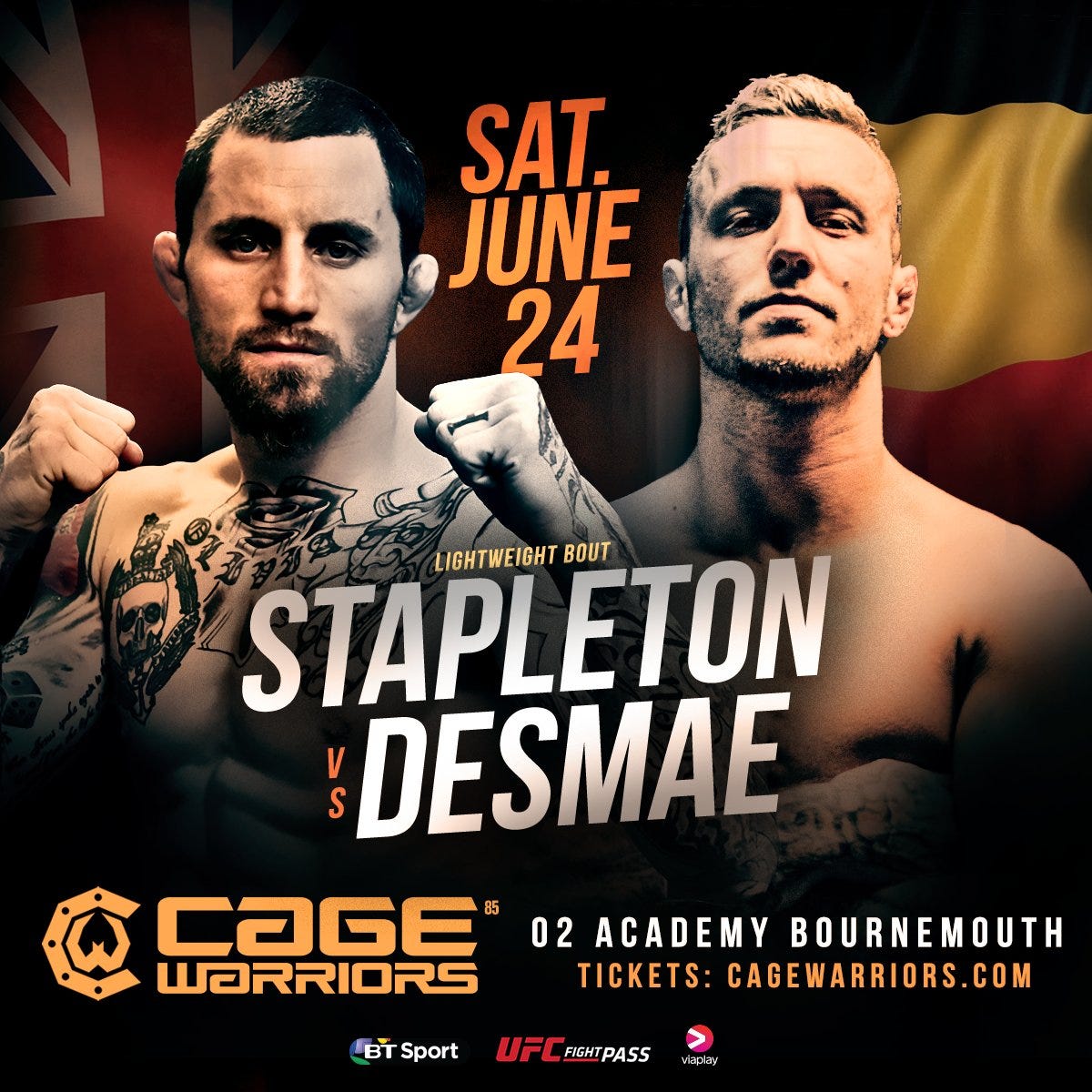 Cage Warriors heads to Bournemouth with middleweight title fight | by Simon  Head | Medium
