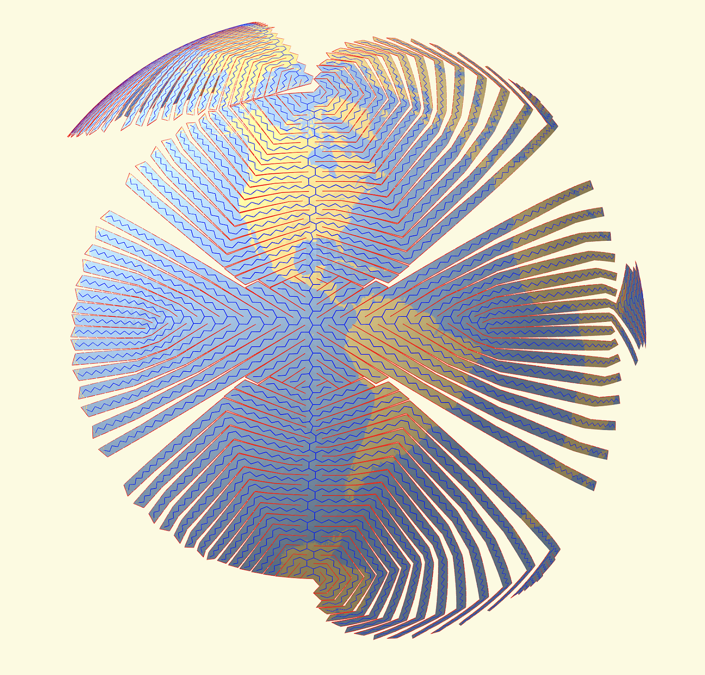 Unfolding the Earth: Myriahedral Projections In WebGL  by vis.gl  vis.gl  Medium
