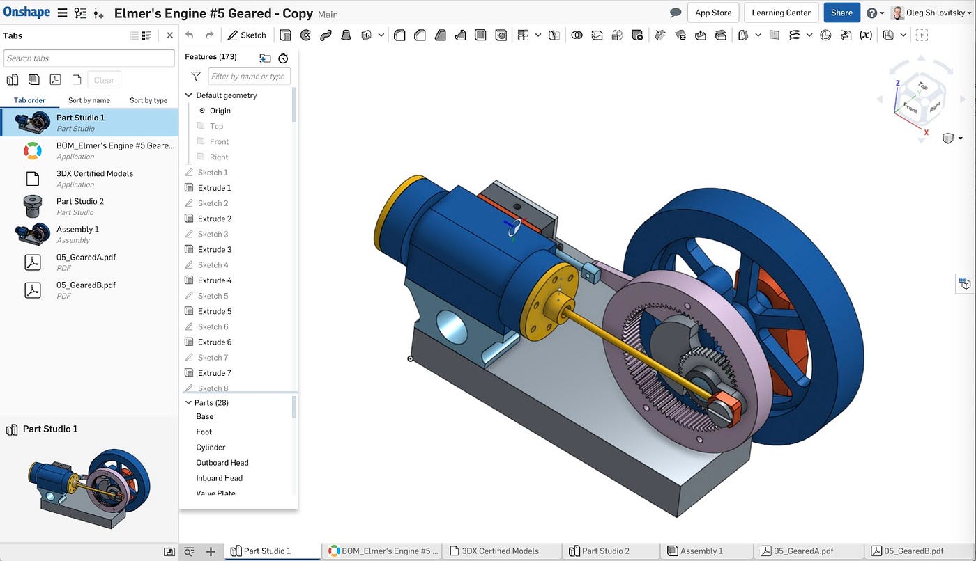How OpenBOM Can Create a Part List (Bill of Materials) from Onshape