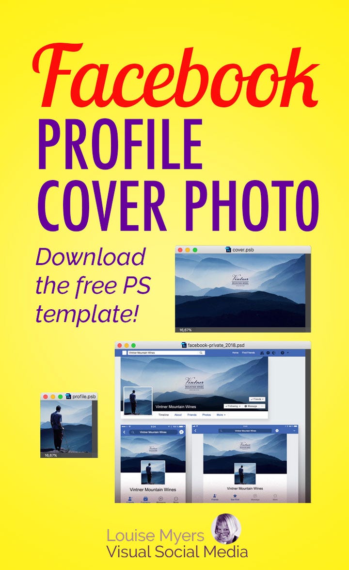 How To Optimize Your Facebook Profile Cover Photo Size Free Template By Louise Myers Medium