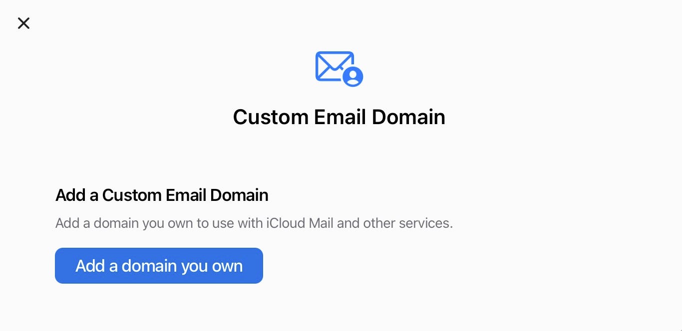 When you subscribe to iCloud+, you can use up to five custom domains to