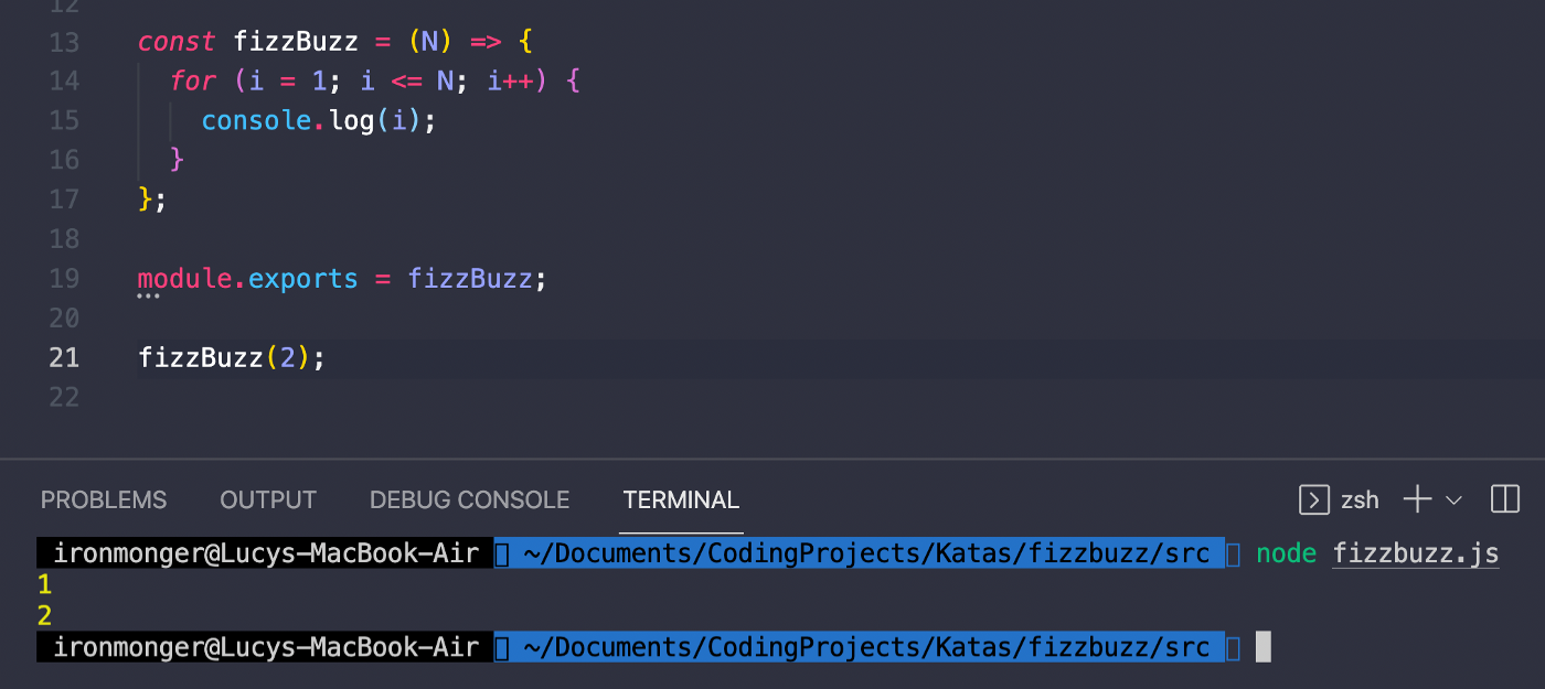 Beginner's FizzBuzz Kata Walkthrough in JavaScript using Test Driven  Development (TDD) | by Lucy Ironmonger | Medium