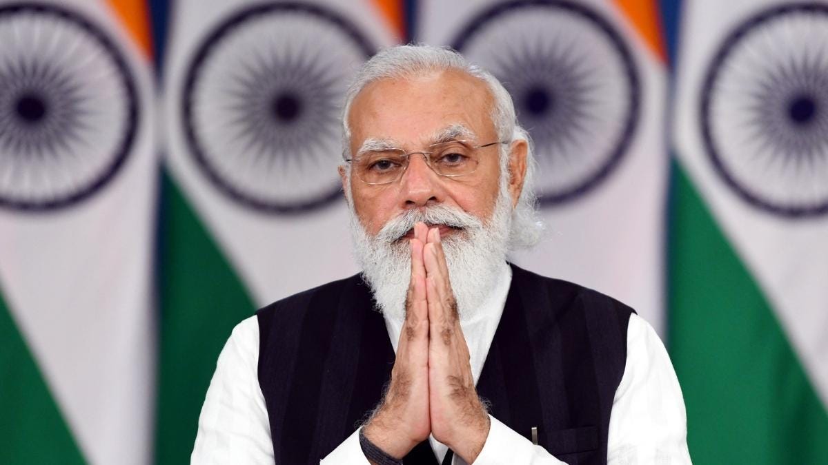 Narendra Modi, the mighty goliath once again brought down by the humble David, the Indian farmer