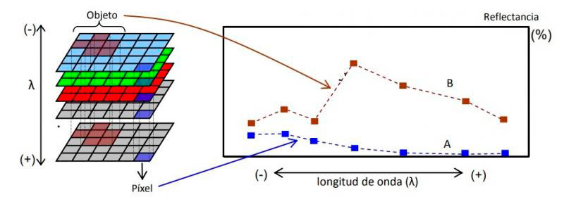 Firmas espectrales en imágenes.