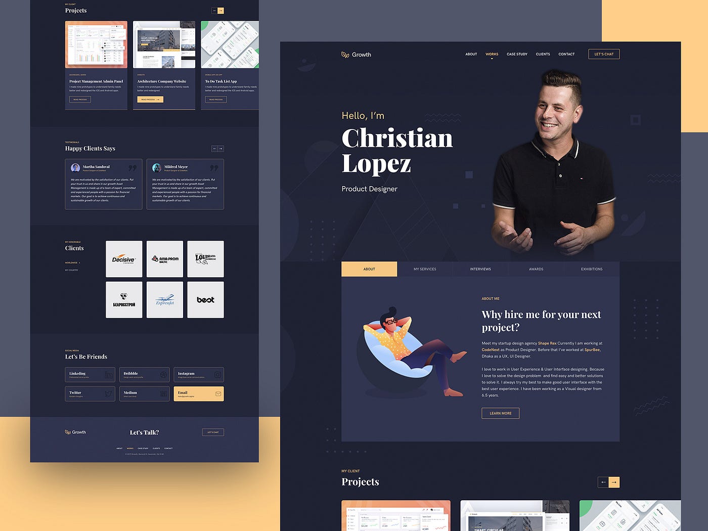 The 25 Best Personal Portfolio Website Design Inspiration Examples By S Khan Makers Byte Medium