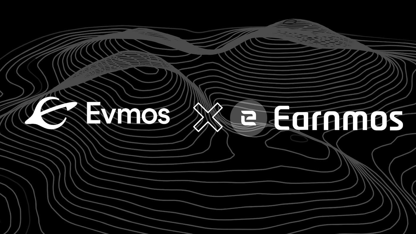 Banner image with text Evmos X Earnmos