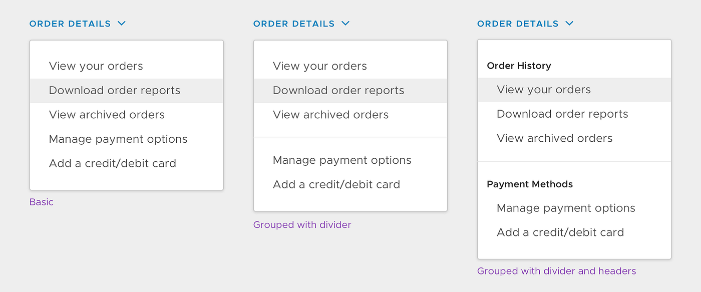 Dropdowns Design Guidelines A Dropdown Menu Allows The User To By Yuliana Z Medium