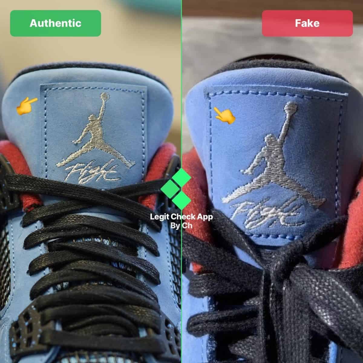 Real Vs Fake Air Jordan 4 Cactus Jack Travis Scott — TS AJ4 Fake Vs Real |  by Legit Check By Ch | Medium