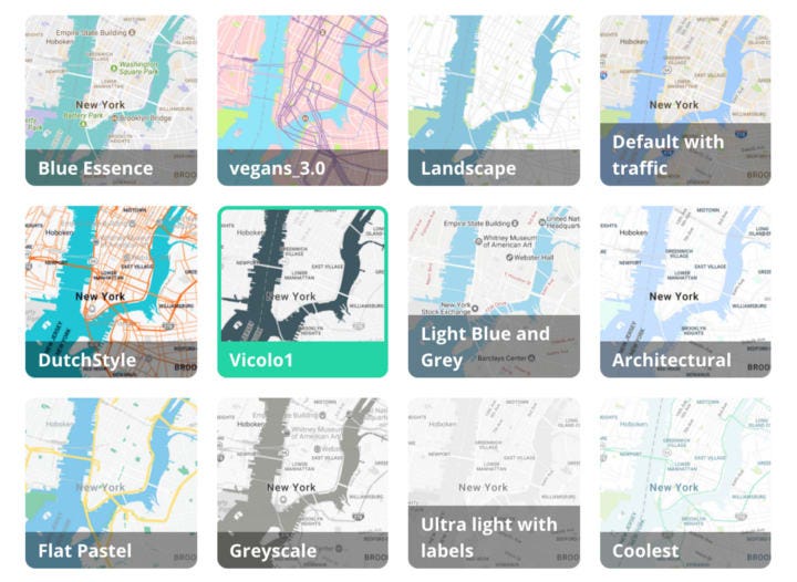 Day 4: Customizing Google Maps color scheme (and its place label 