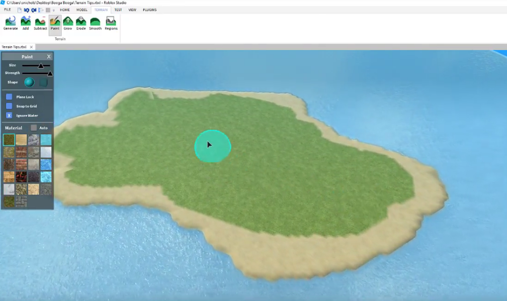 Tips For Building Beautiful Terrain By Sawyer Nichols Developer Baseplate Medium - roblox studio how to add text onto a block