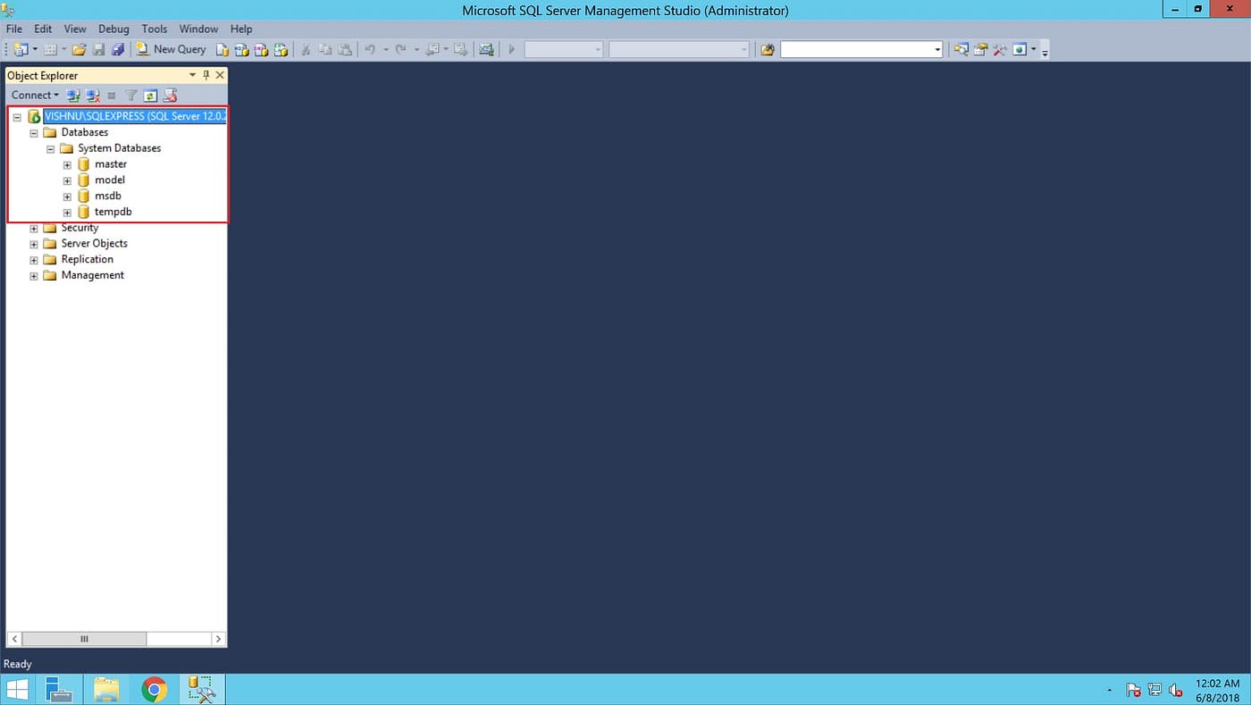SQL Server database setup and connecting through Python | by Vishnu ... image.