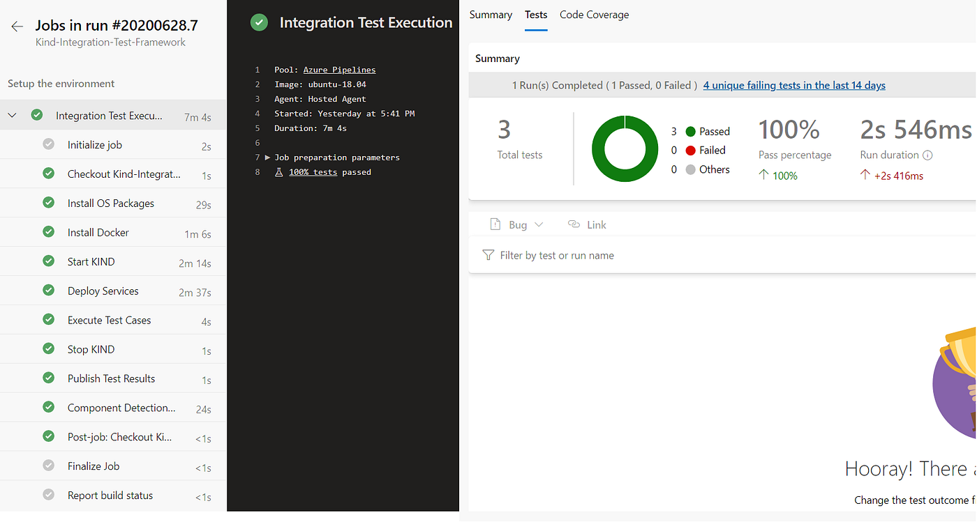 Automated Test Environment for Azure Service (AKS) Applications — using kind by