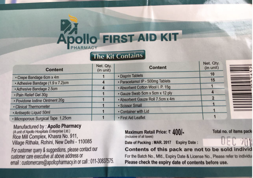 Installation Of First Aid Kits Safety Of The Customers Has Always Been By Commut Medium