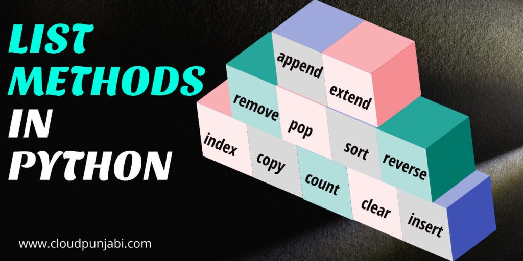 11 Incredible List Methods in Python | by Ramandeep Ladhar | Python in ...