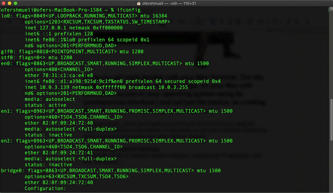 Network Warrior How To Use Macos Network Utilities By Ofer Shmueli Mac O Clock Medium