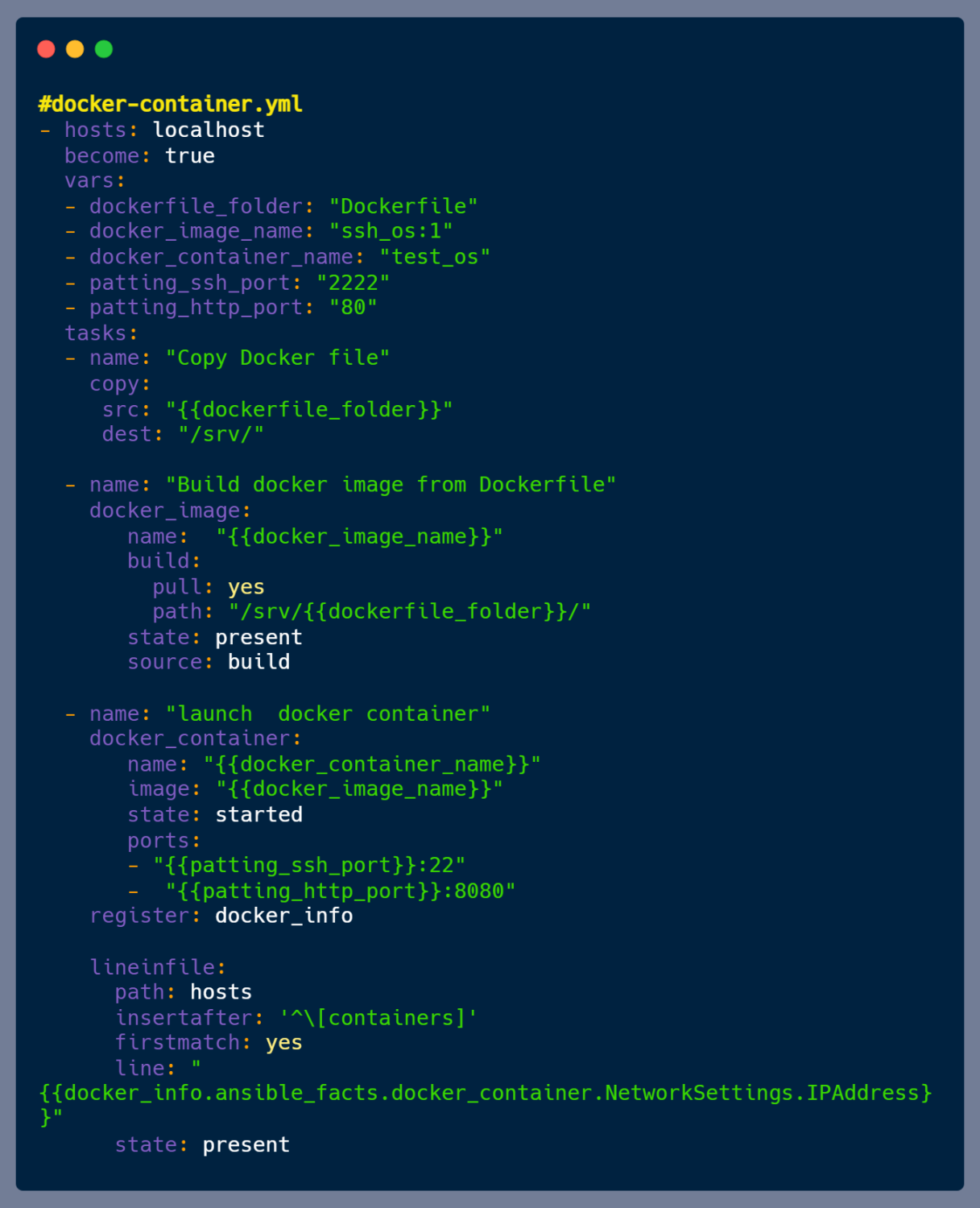 Launch and Configure docker container using ansible-playbook | by Shubham  Rasal [SRE] | FAUN Publication