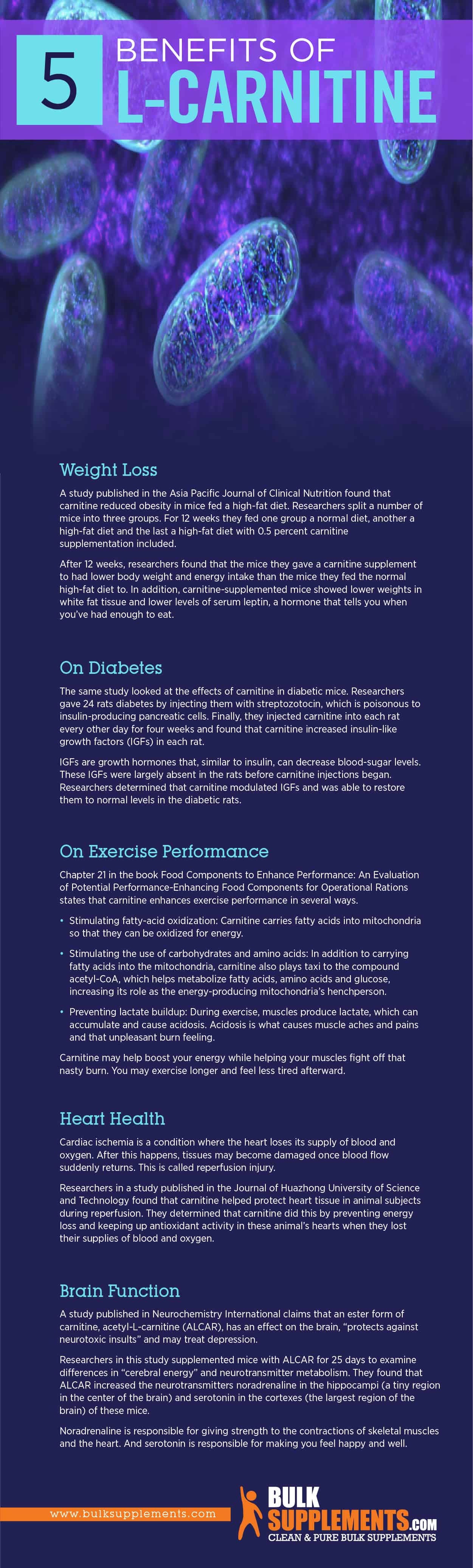 LCarnitine Benefits, Side Effects & Dosage by