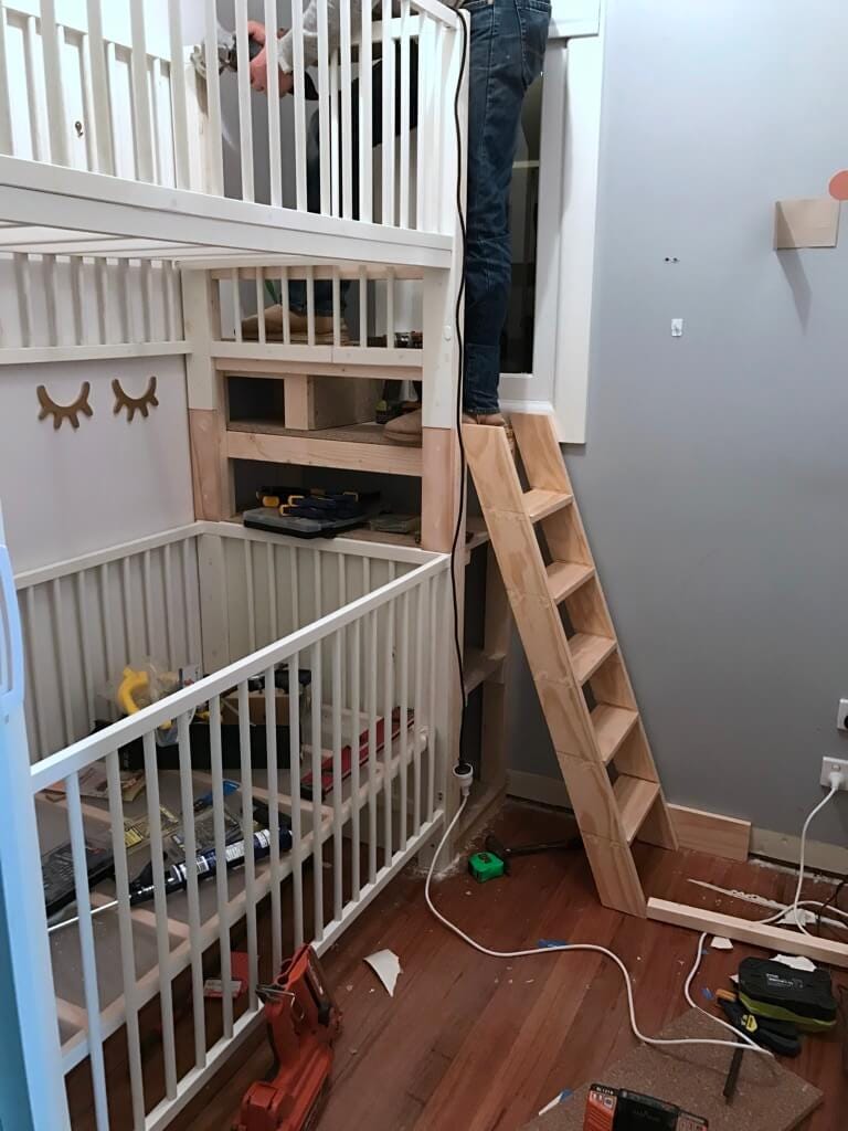 Crib Bunk Bed Hacked From Ikea Gulliver Cots By Chance Kirkland Medium