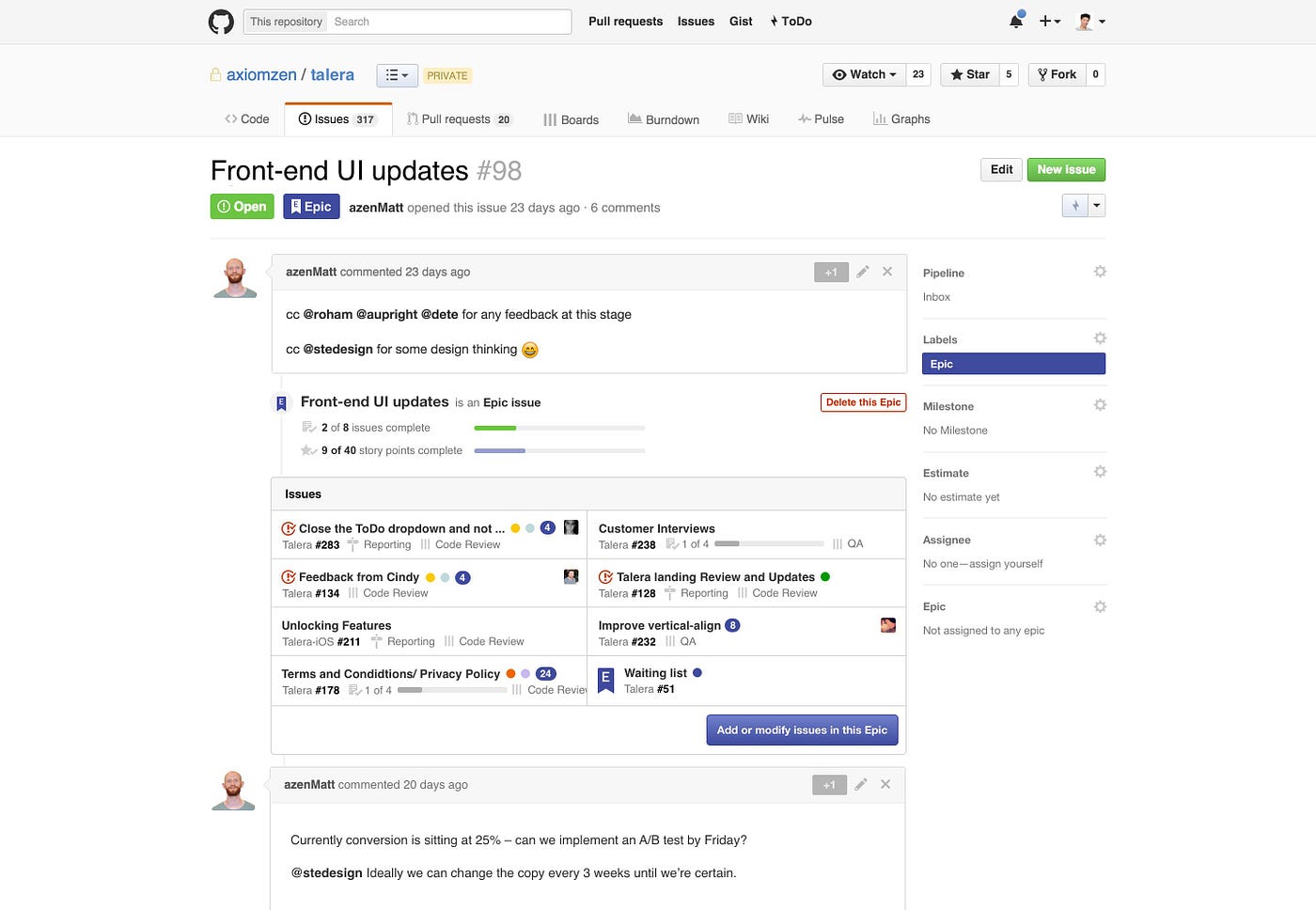 Beginner’s guide to using Epics and Milestones in GitHub by ZenHub