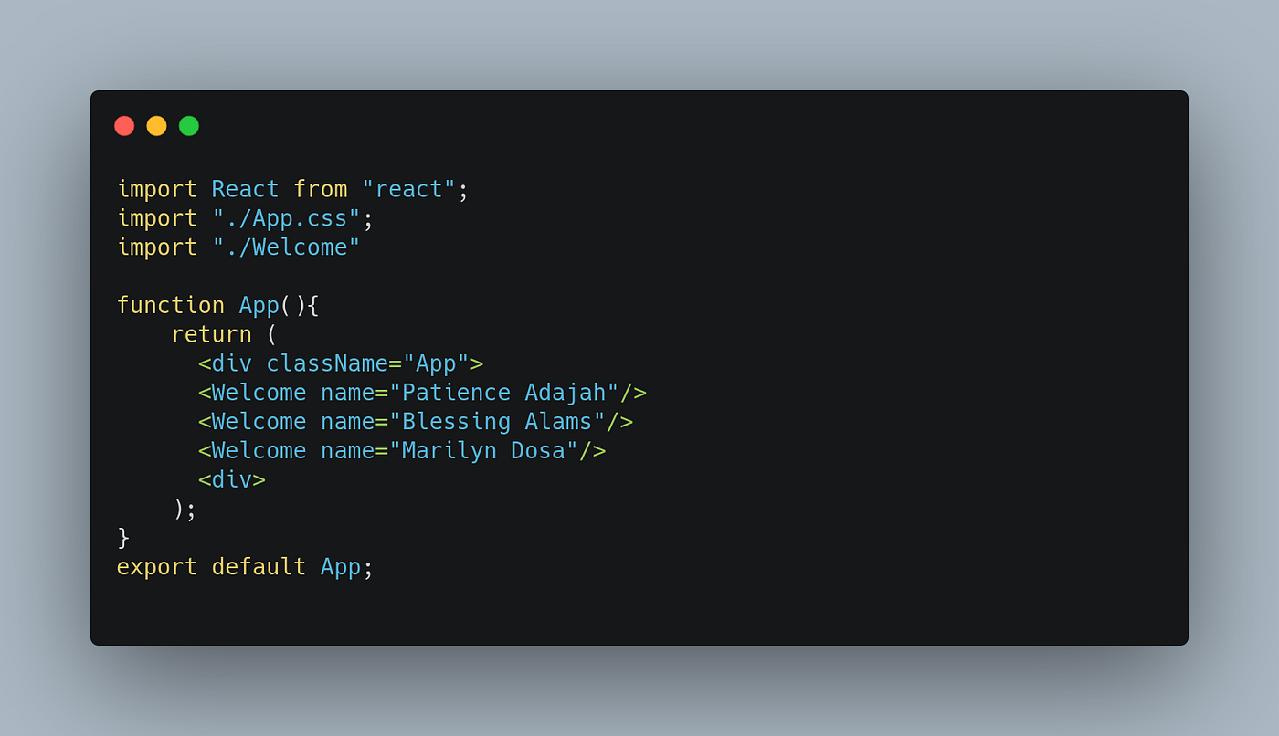 Getting Started with React: The building blocks | by Patience Adajah ...