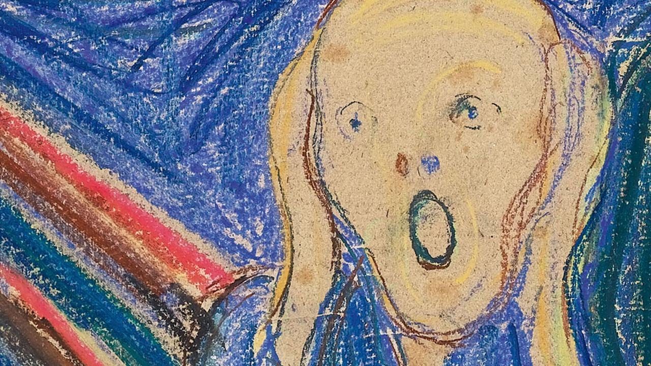 An interpretation of Edvard Munch’s ‘The Scream’. Credit: Sotheby’s