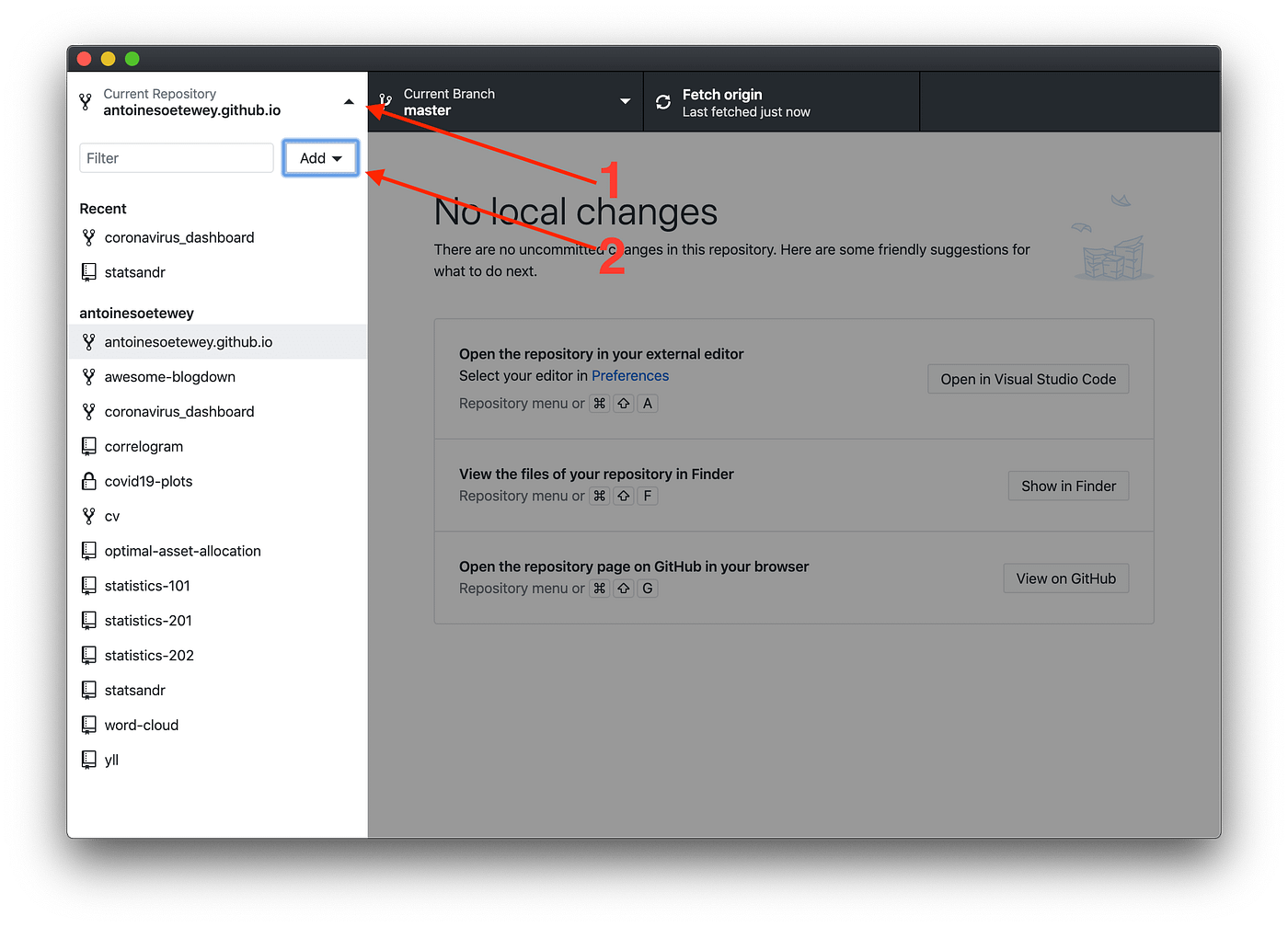 How to upload your R code on GitHub: example with an R script on MacOS