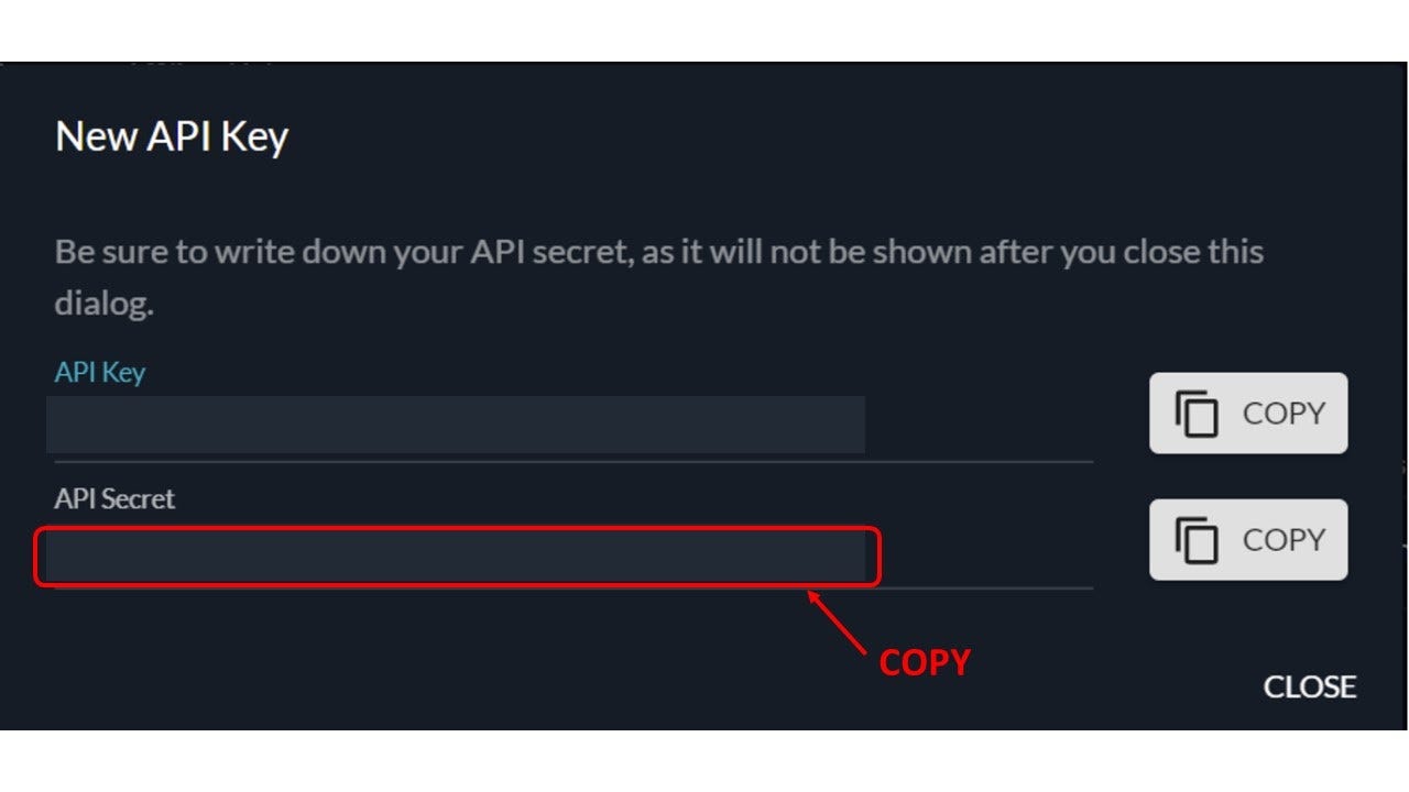 How To Link your API Keys so you can copy trades or be copied