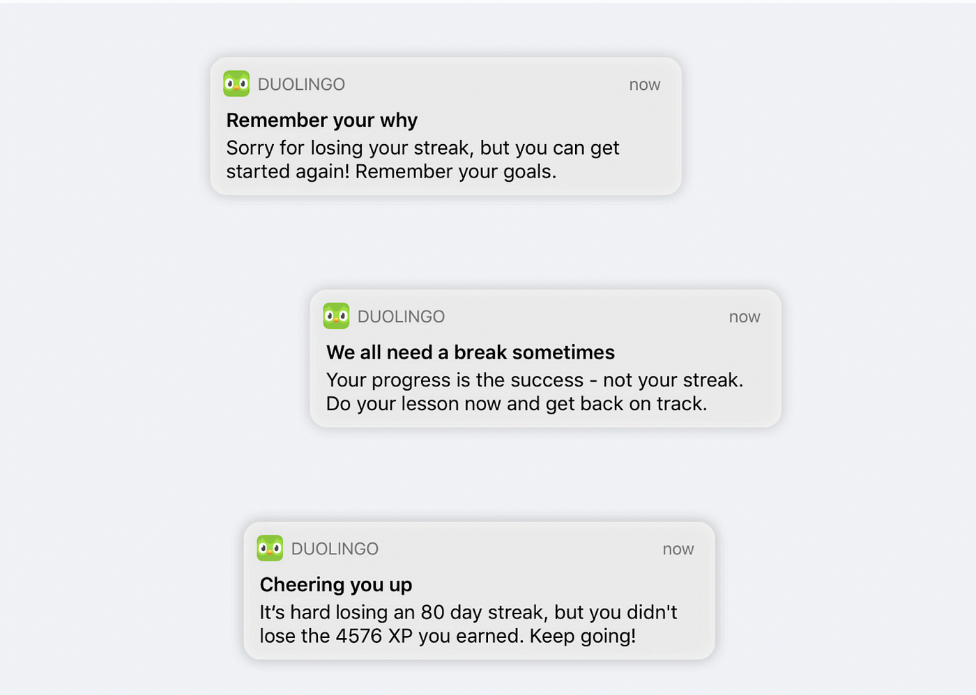 Duolingo Redesign Challenge: Celebrating Lost Streaks in a Healthier Way |  by Bianca Wu | Bootcamp