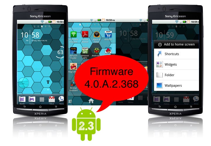 Sony Ericsson Xperia Arc And Play Gain Landscape Home Screen Dlna And More By Sohrab Osati Sony Reconsidered