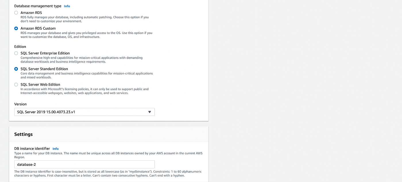 AWS RDS Custom for SQL Server. What is AWS RDS? | by Sanyam Surana | Searce