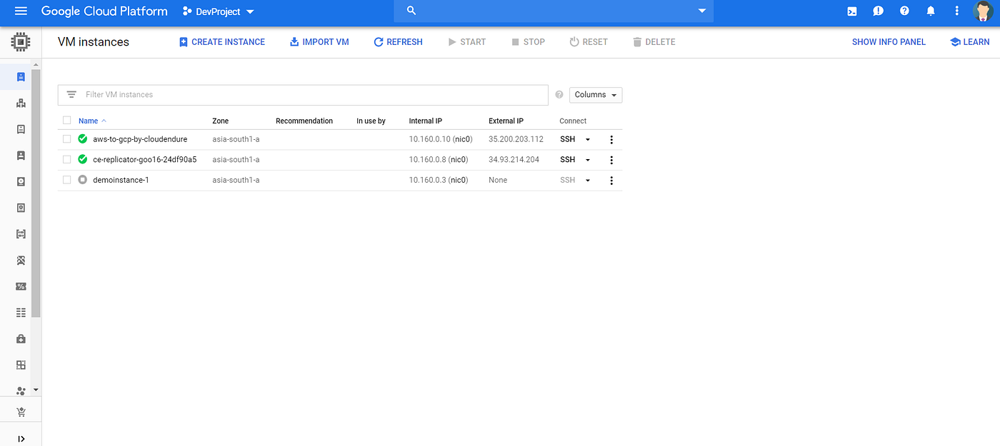 VM Migration AWS to GCP by Cloudendure by Harsh Muniwala Petabytz