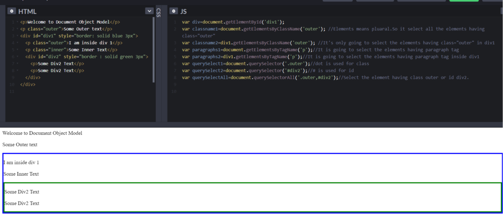 JavaScript And The HTML DOM. JavaScript runs on all sort of devices ...